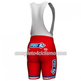 Completo Maglia + Pantaloncino con bretelle 2017 FDJ Francia Campioni